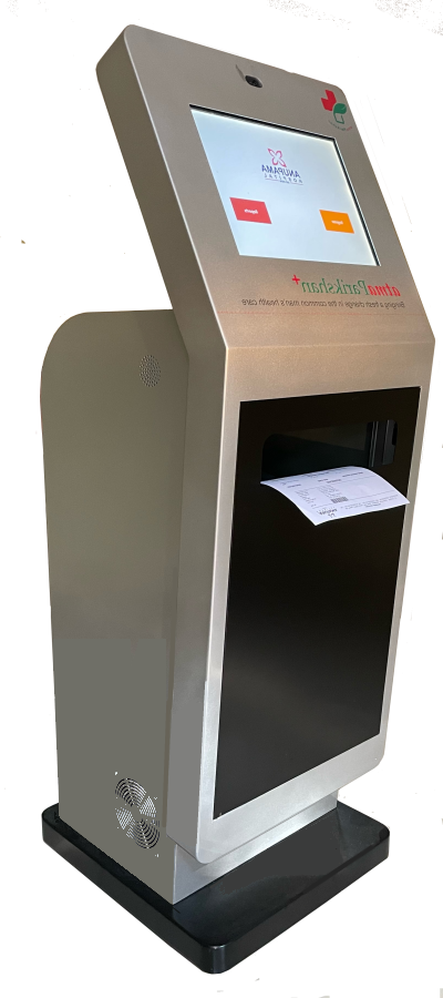 Atma AI hospital self-registration kiosk